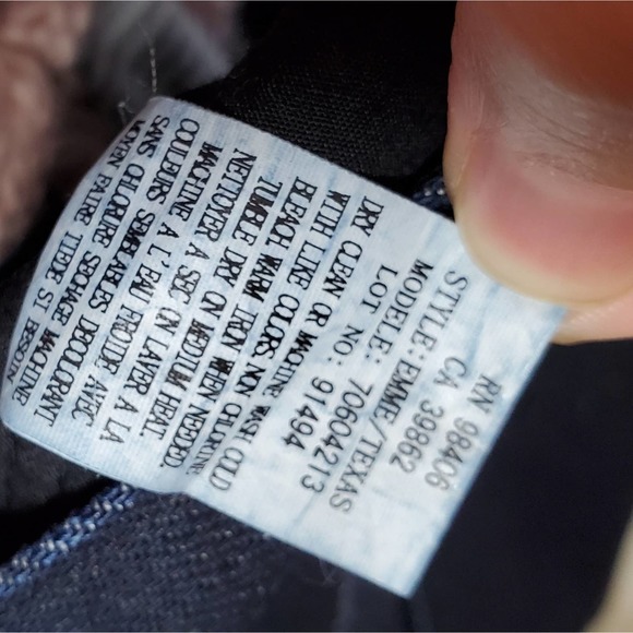 LIKE NEW Theory Stylish & Comfy Emme/Texas Dark Blue Jeans 70604213 Size 2 - Picture 9 of 10